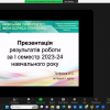 Звіт аспірантів за І семестр 2023-24 навчального року